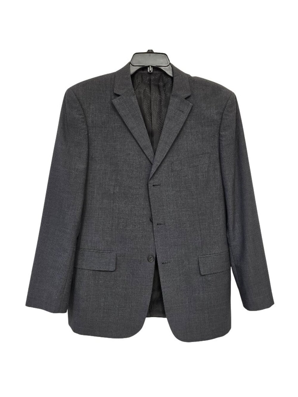 Louis Raphael Wool Blazer Mens 42R Charcoal Gray 3 Button Lined Sport Coat